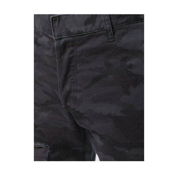 Balmain Black Camo Ripped Slim Fit Jeans - Picture 5 of 6